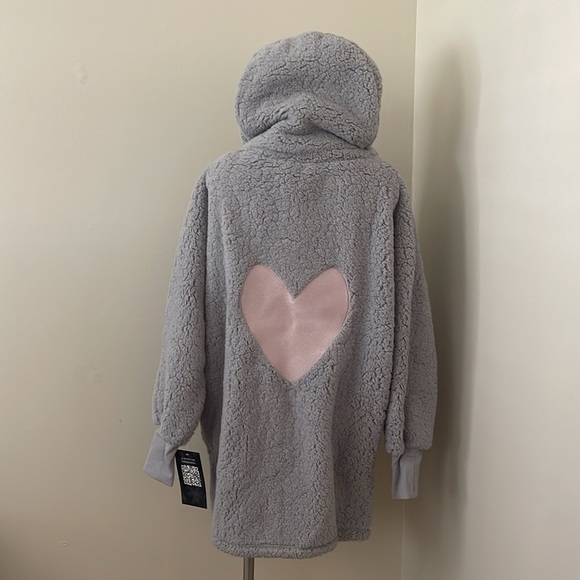 (NWT) Jill Martin Women’s Cozy Classic Lounger In Chateau Grey W/ Heart, XS/S - Picture 11 of 17